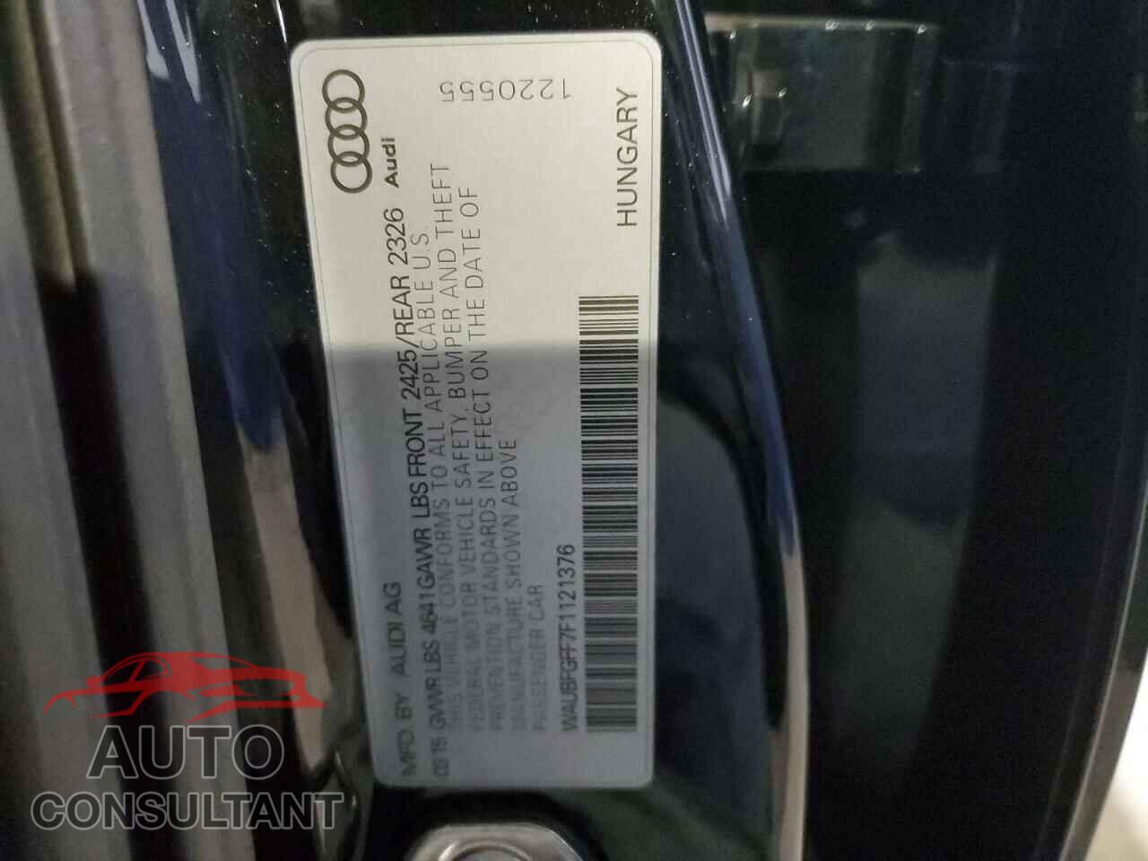 AUDI S3 2015 - WAUBFGFF7F1121376