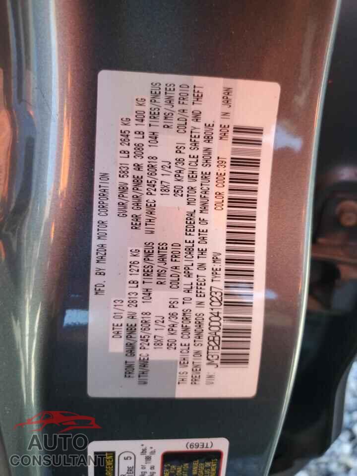 MAZDA CX-9 2013 - JM3TB2BA0D0410237