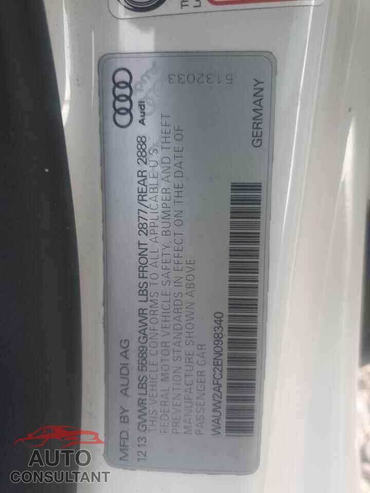AUDI S7/RS7 2014 - WAUW2AFC2EN098340