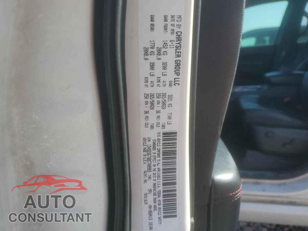 DODGE DURANGO 2011 - 1D4SE6GT6BC708965