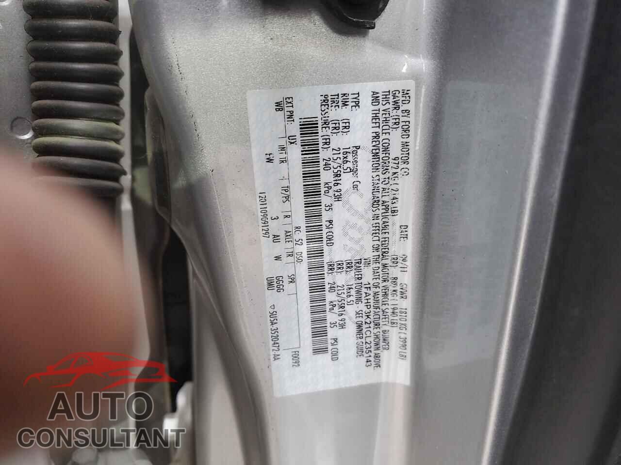 FORD FOCUS 2012 - 1FAHP3K21CL235143