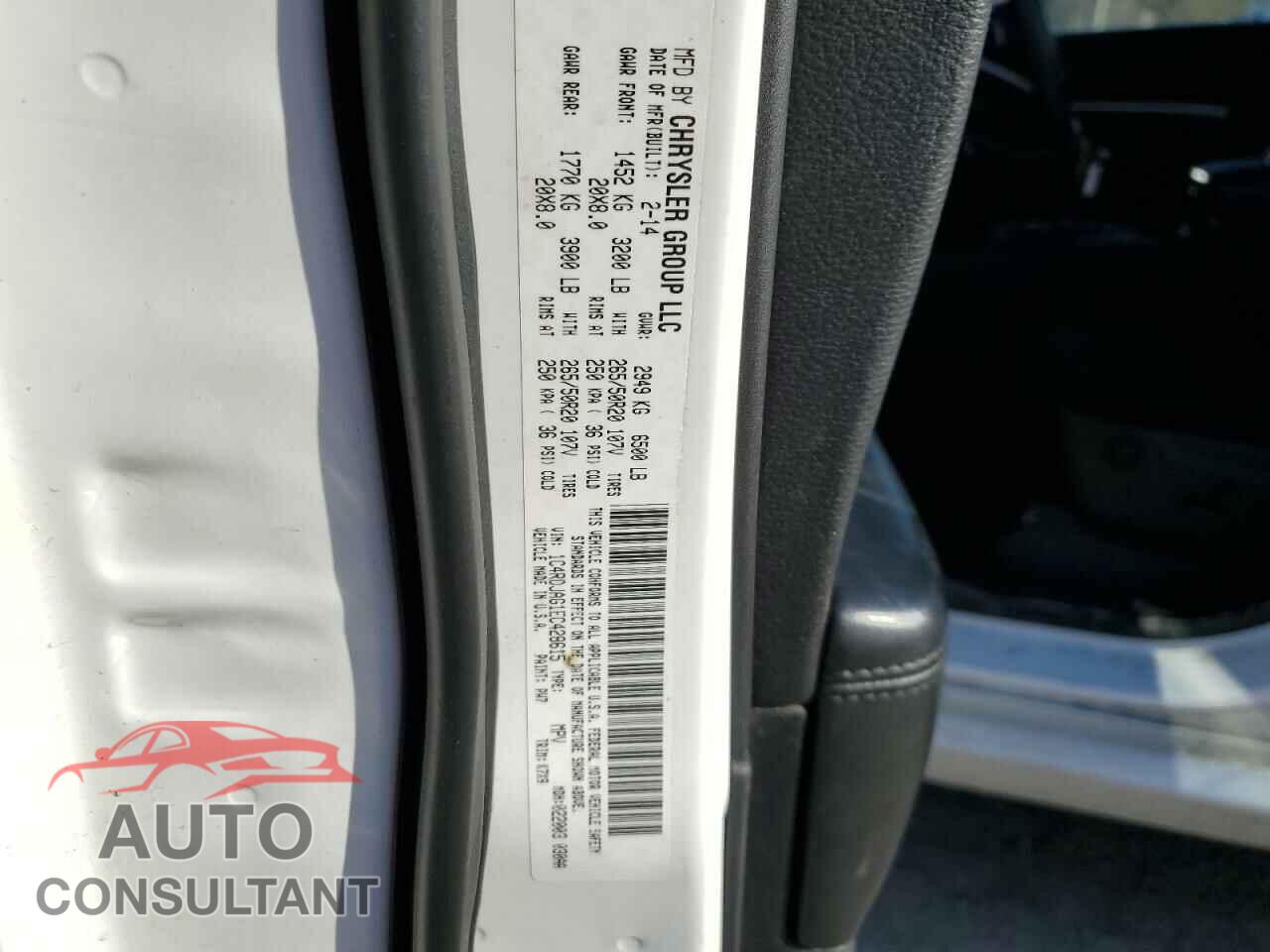 DODGE DURANGO 2014 - 1C4RDJAG1EC428615
