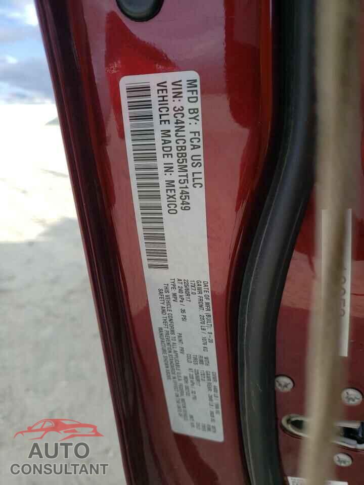 JEEP COMPASS 2021 - 3C4NJCBB5MT514549