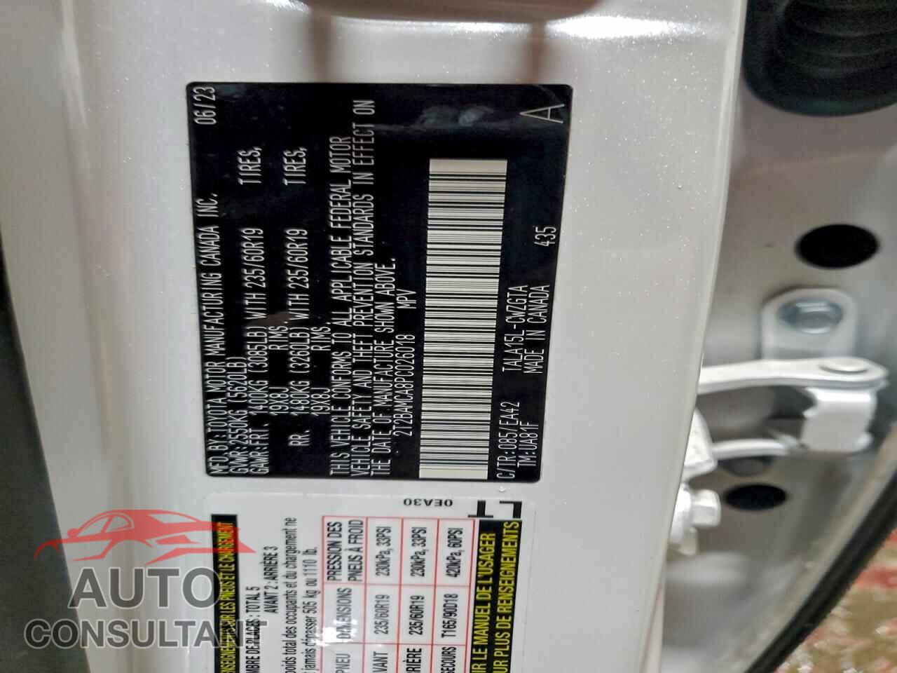 LEXUS RX350 2023 - 2T2BAMCA8PC026018