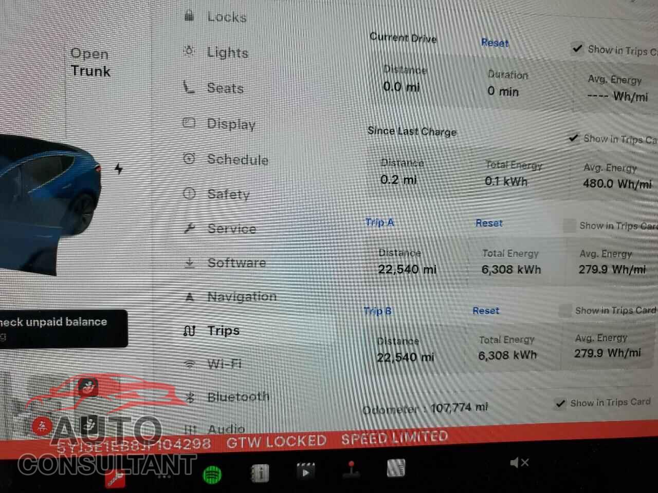 TESLA MODEL 3 2018 - 5YJ3E1EB8JF104298