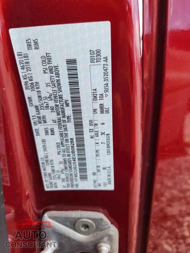 FORD ESCAPE 2014 - 1FMCU0JX4EUB08288