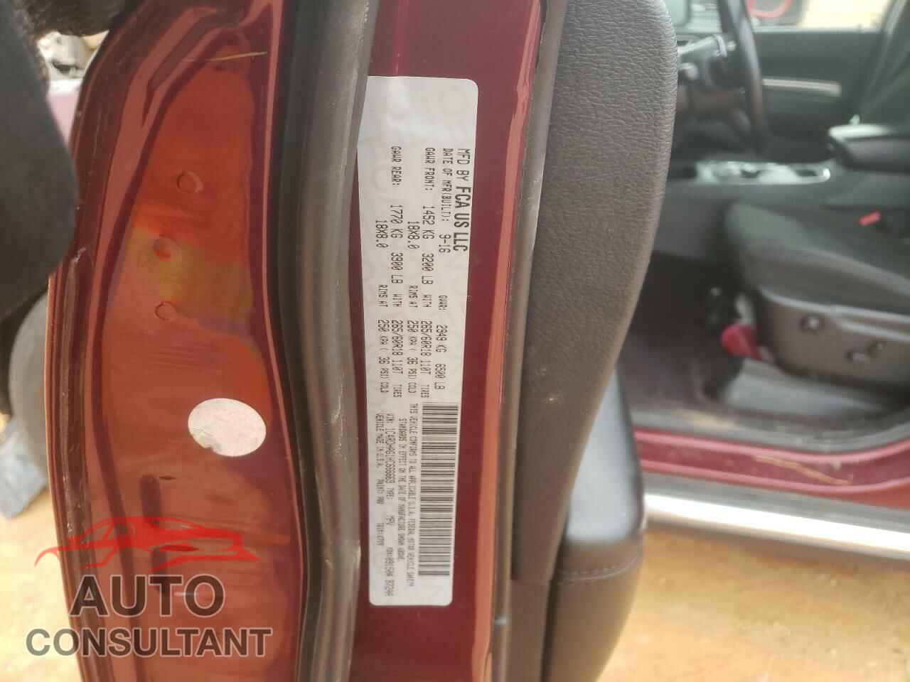 DODGE DURANGO 2017 - 1C4RDHAG1HC666669