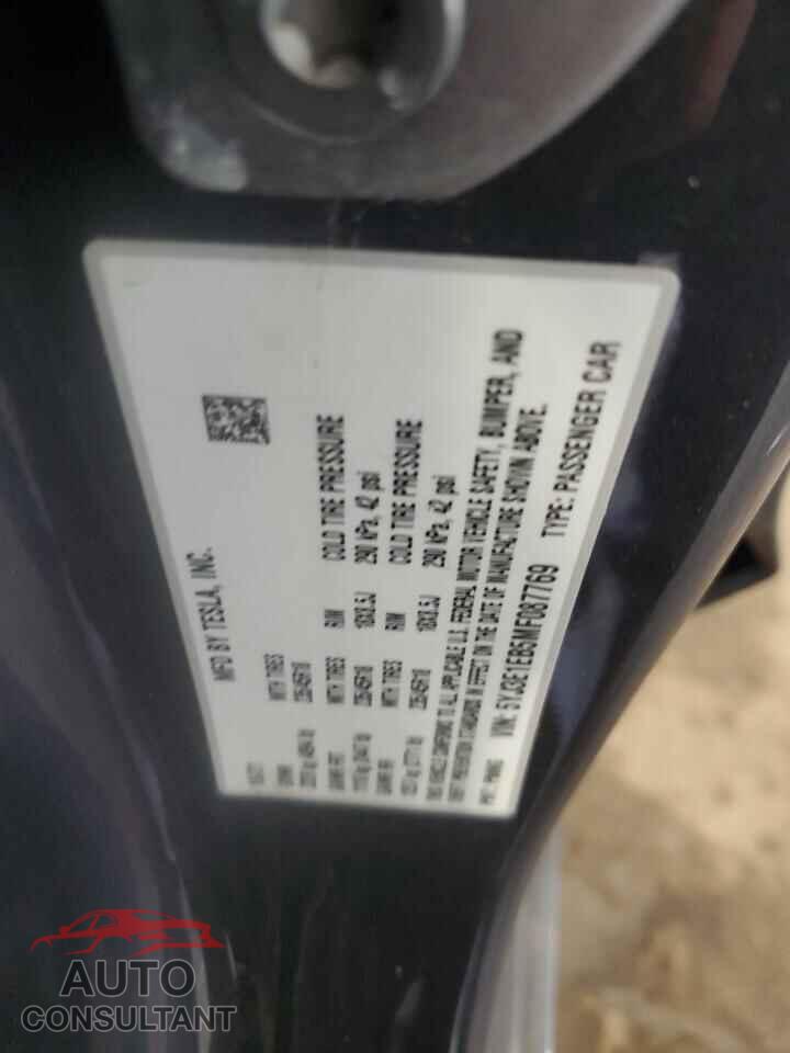 TESLA MODEL 3 2021 - 5YJ3E1EB5MF087769