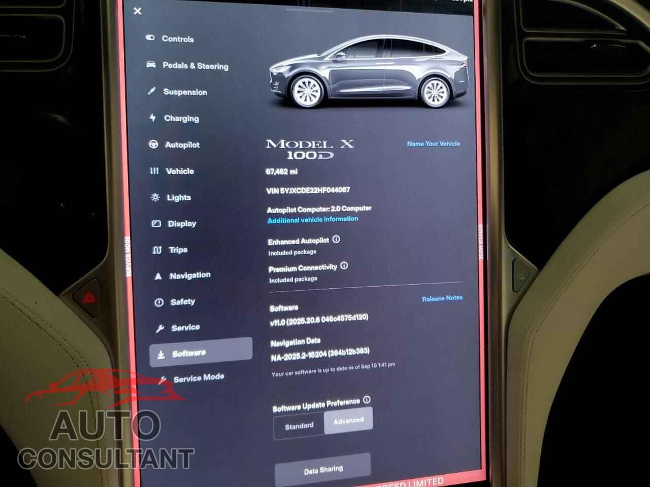 TESLA MODEL X 2017 - 5YJXCDE22HF044067