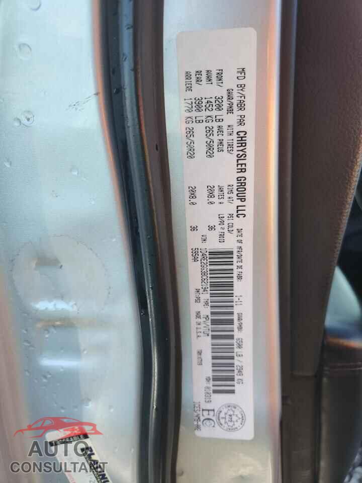 DODGE DURANGO 2011 - 1D4RE2GG3BC621941
