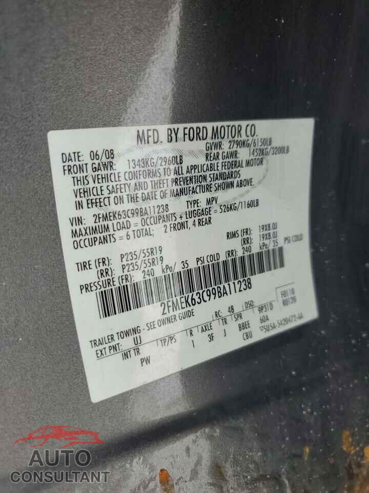 FORD FLEX 2009 - 2FMEK63C99BA11238