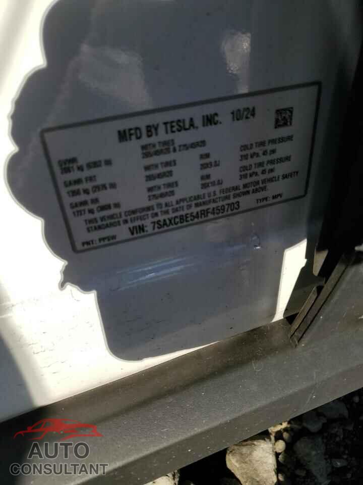 TESLA MODEL X 2024 - 7SAXCBE54RF459703