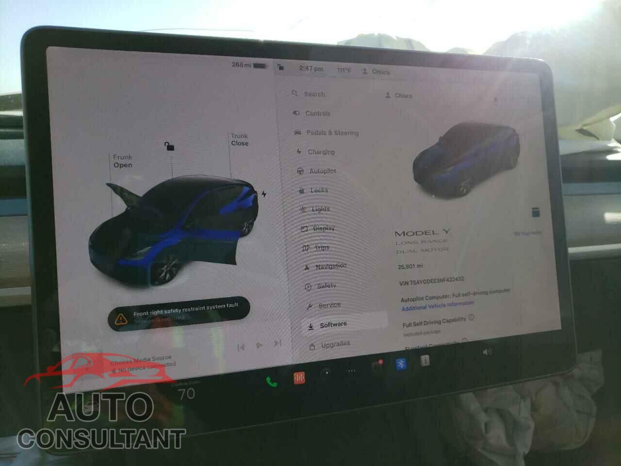 TESLA MODEL Y 2022 - 7SAYGDEE3NF422432