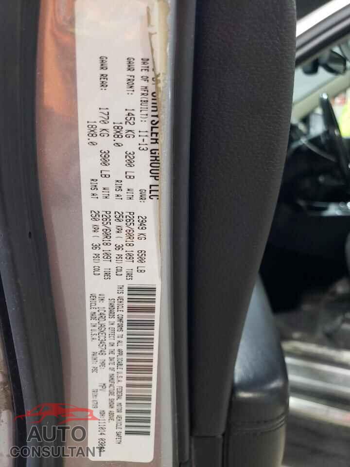 DODGE DURANGO 2014 - 1C4RDJAGXEC345748