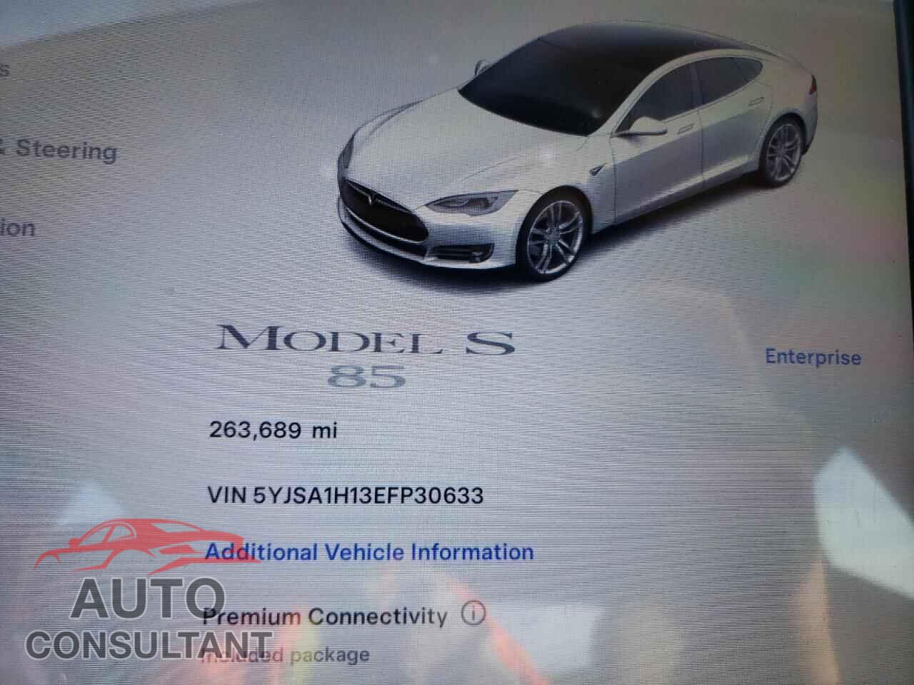 TESLA MODEL S 2014 - 5YJSA1H13EFP30633