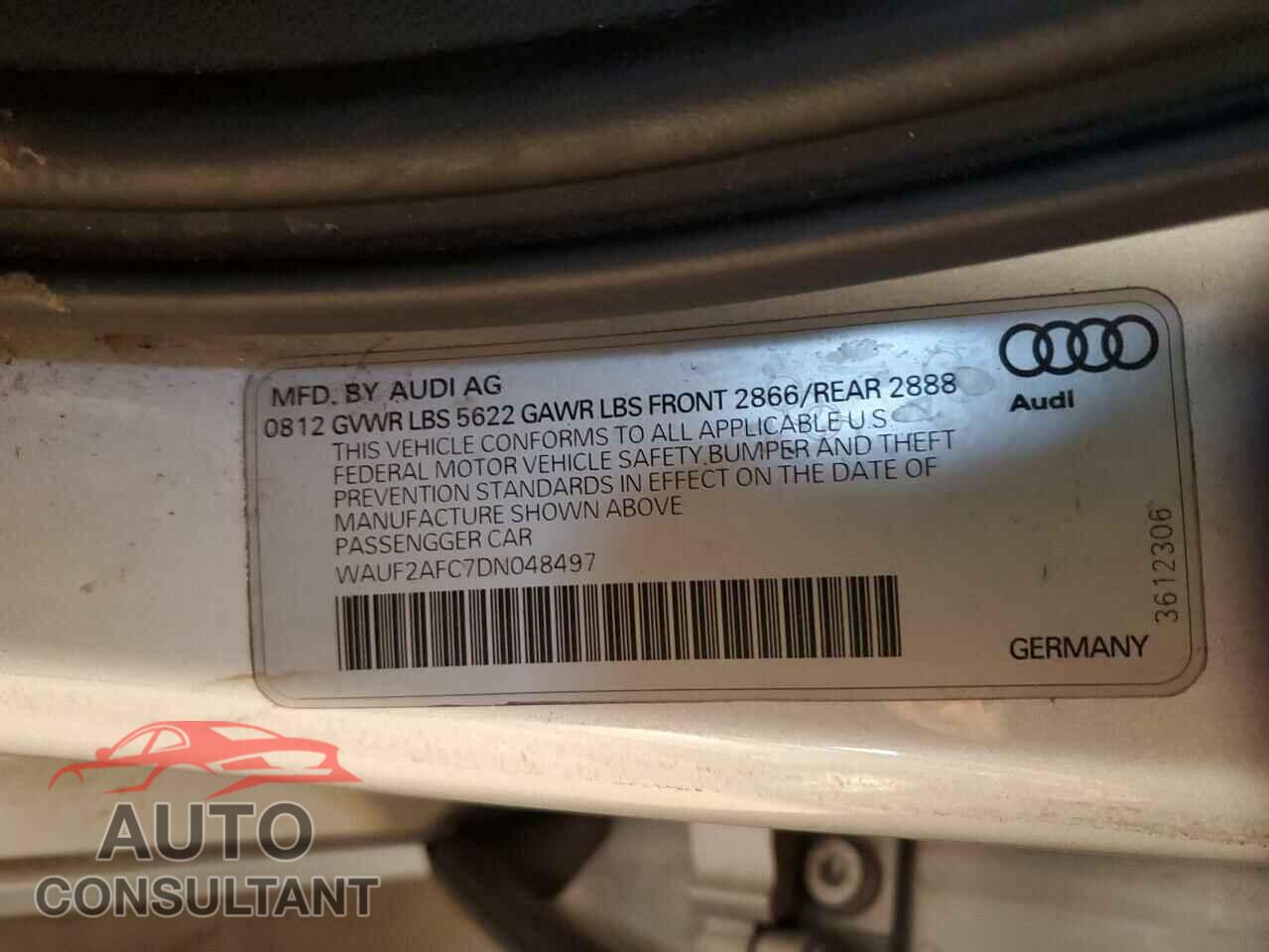 AUDI S6/RS6 2013 - WAUF2AFC7DN048497