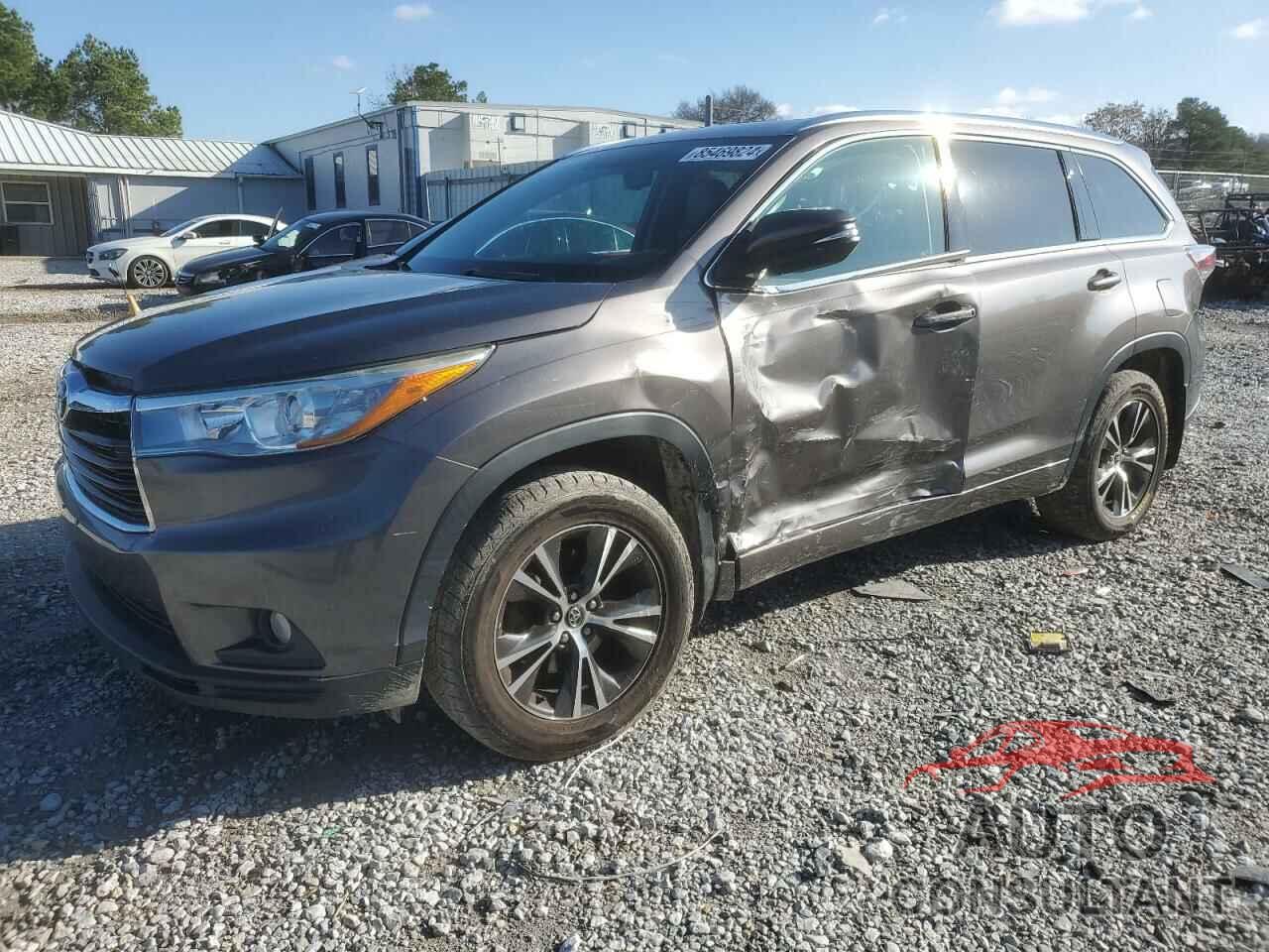 TOYOTA HIGHLANDER 2016 - 5TDJKRFH0GS281420
