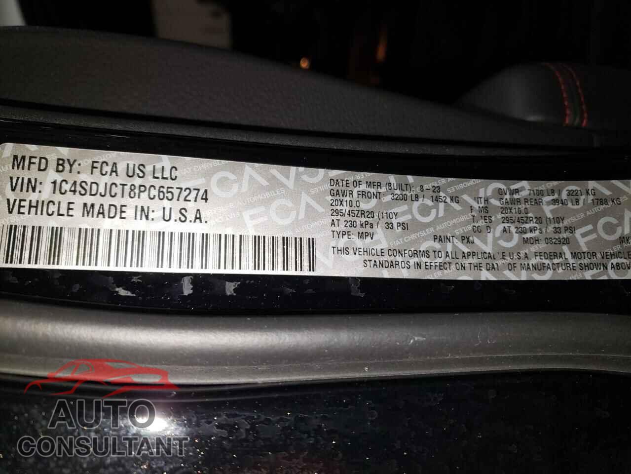 DODGE DURANGO 2023 - 1C4SDJCT8PC657274