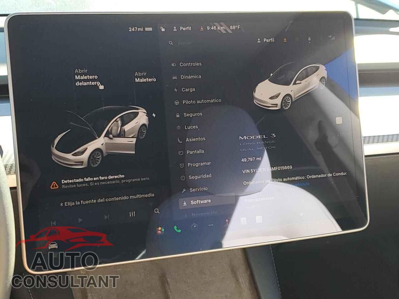 TESLA MODEL 3 2021 - 5YJ3E1EB4MF015669
