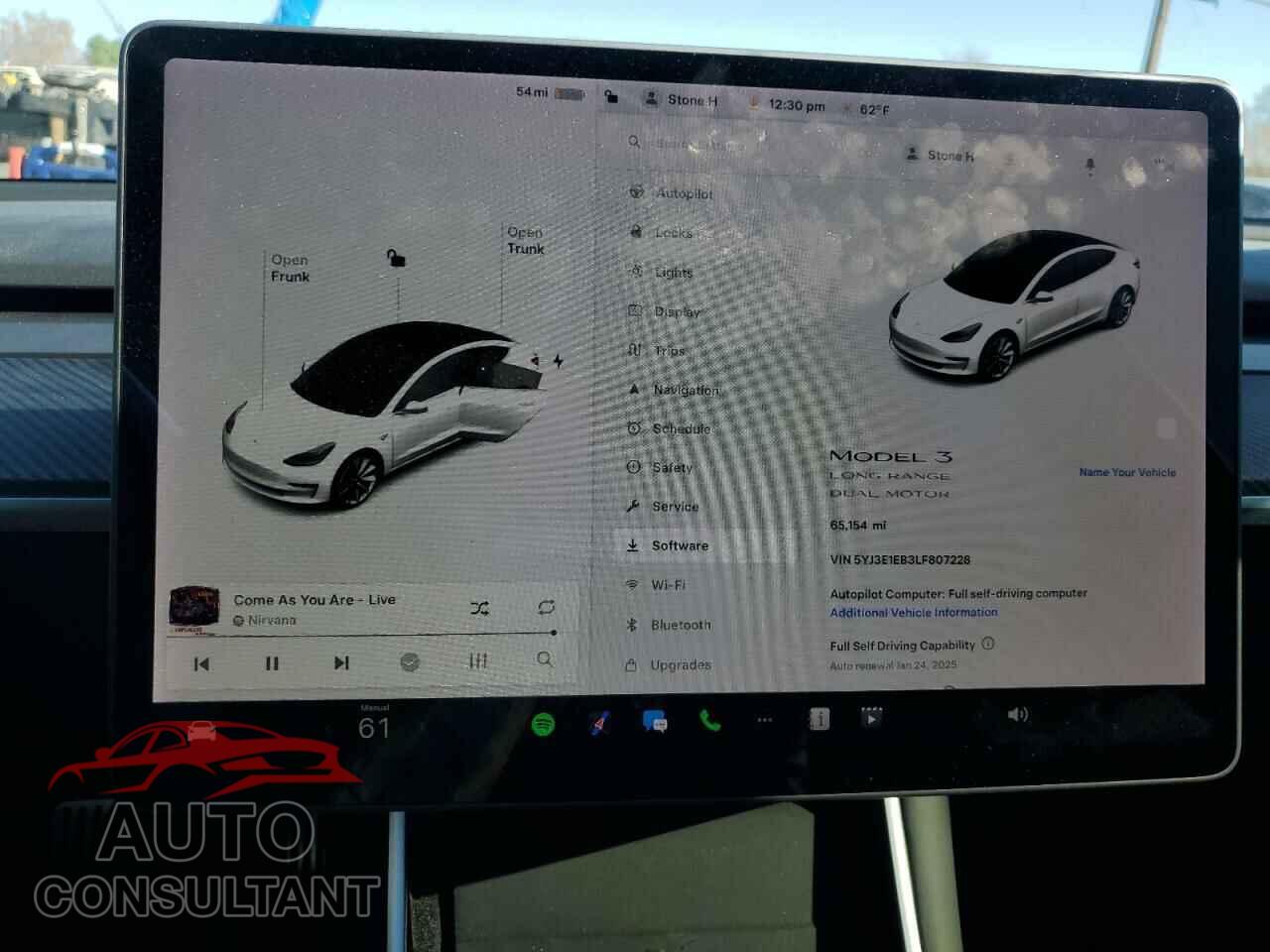 TESLA MODEL 3 2020 - 5YJ3E1EB3LF807228