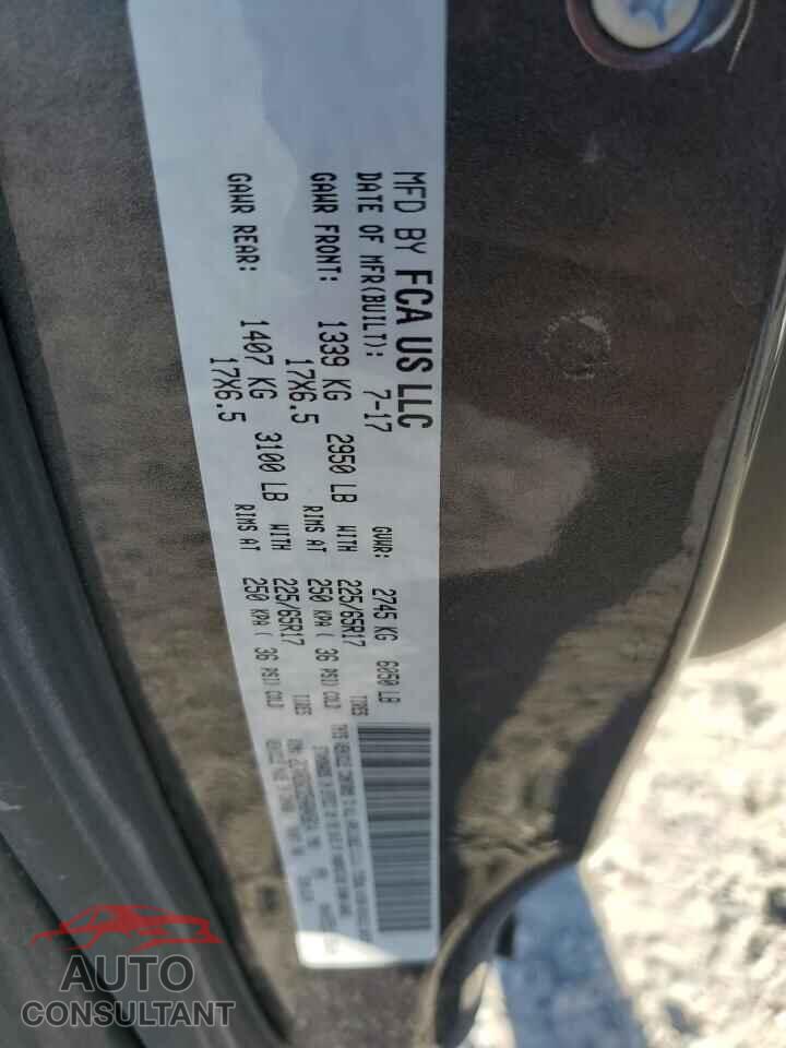 DODGE CARAVAN 2017 - 2C4RDGCG5HR845814