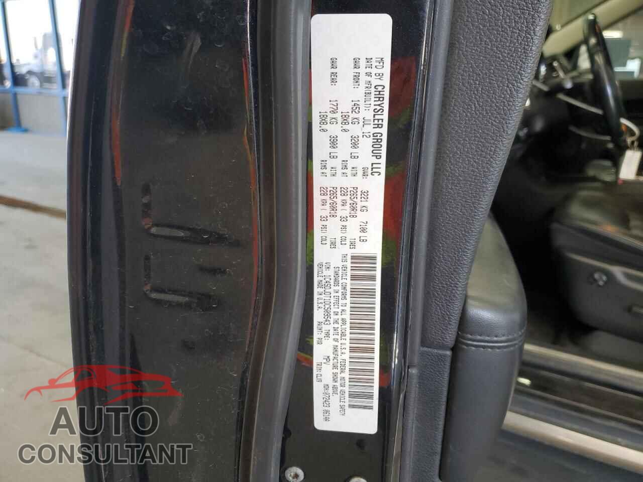 DODGE DURANGO 2013 - 1C4SDJDT1DC509543