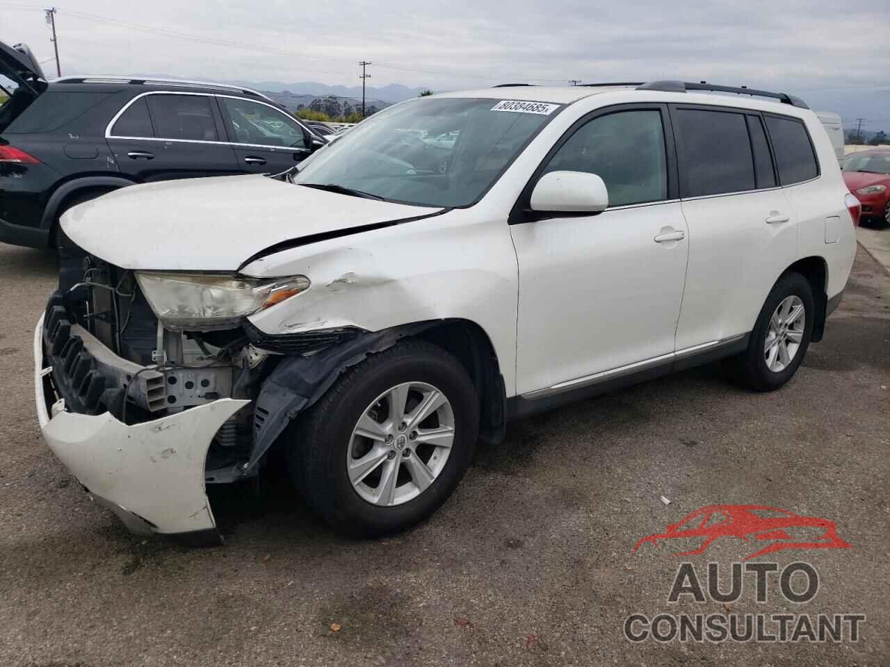 TOYOTA HIGHLANDER 2012 - 5TDZK3EH8CS052074