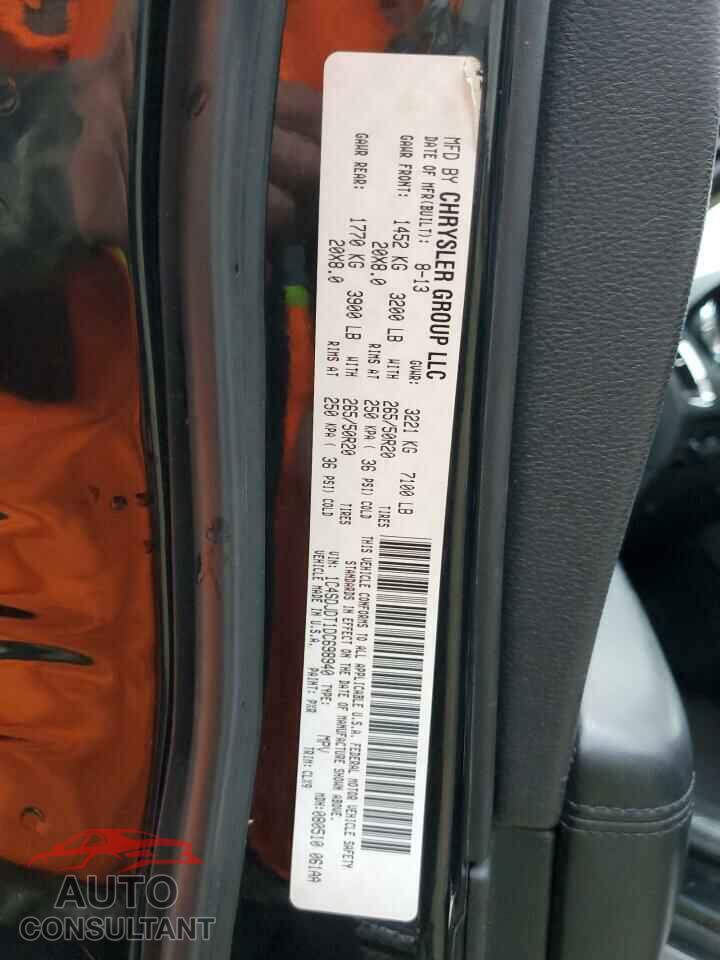 DODGE DURANGO 2013 - 1C4SDJDT1DC698940