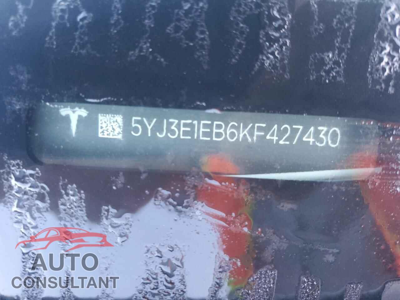 TESLA MODEL 3 2019 - 5YJ3E1EB6KF427430