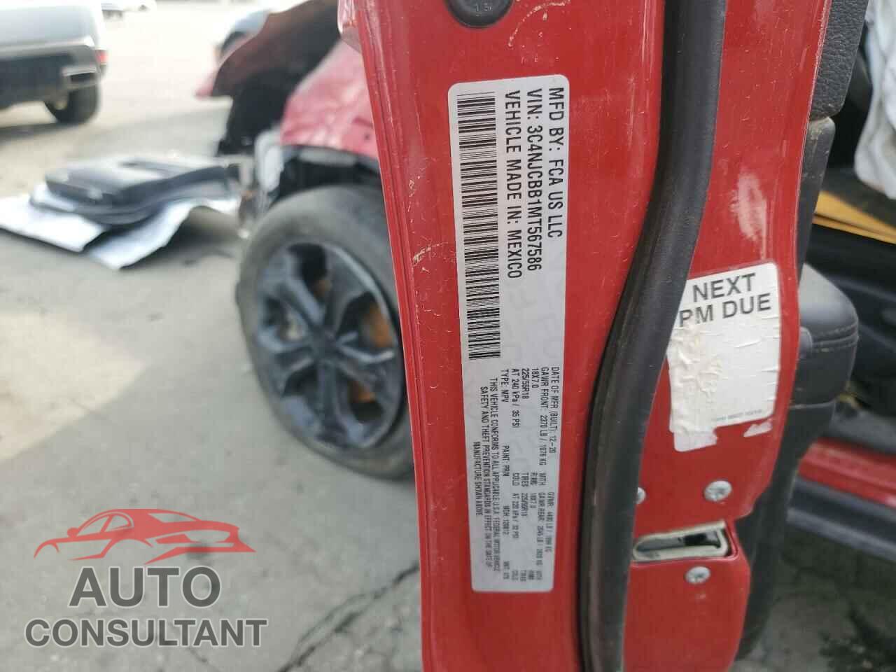 JEEP COMPASS 2021 - 3C4NJCBB1MT567586