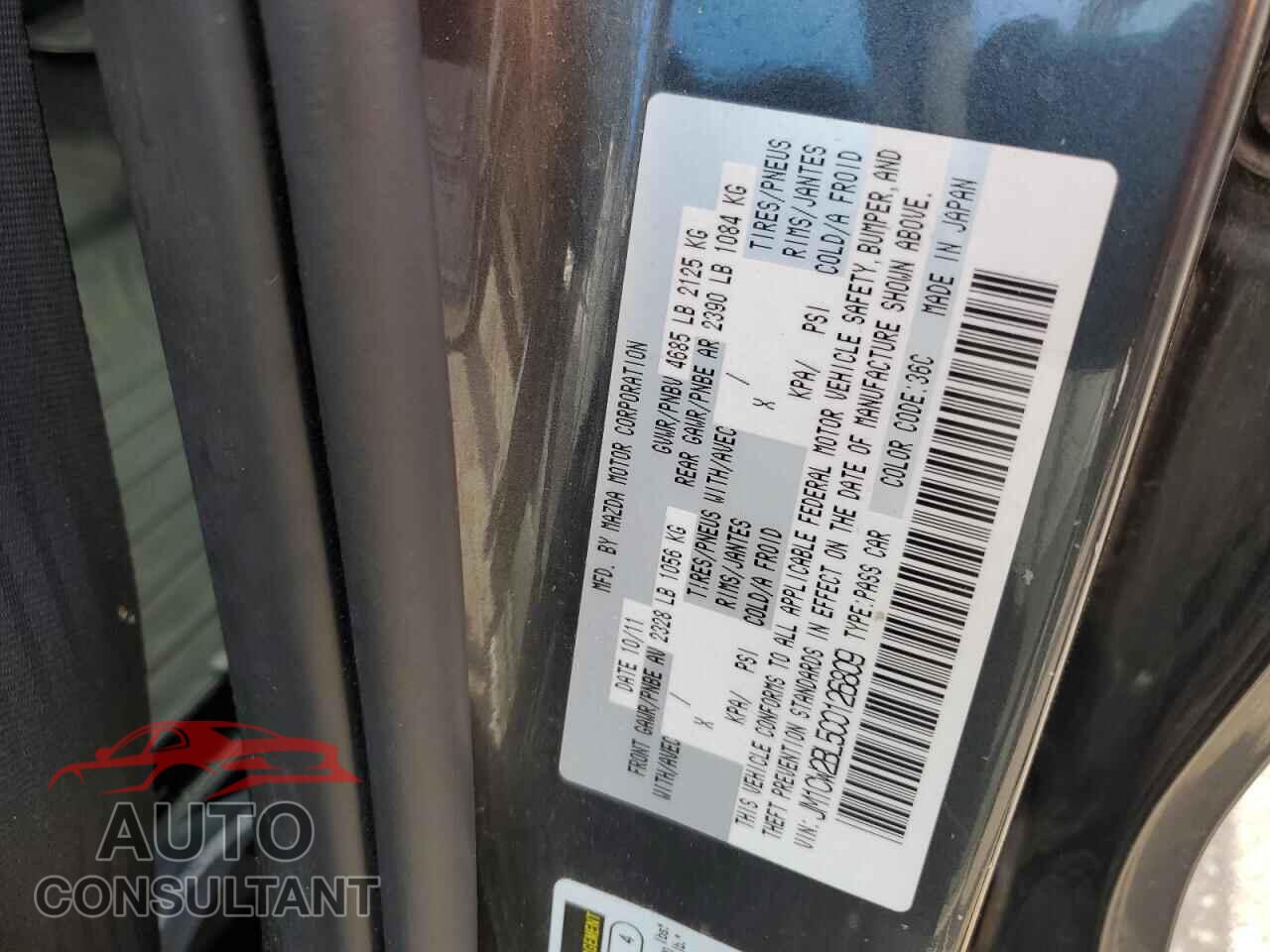 MAZDA 5 2012 - JM1CW2BL5C0126809