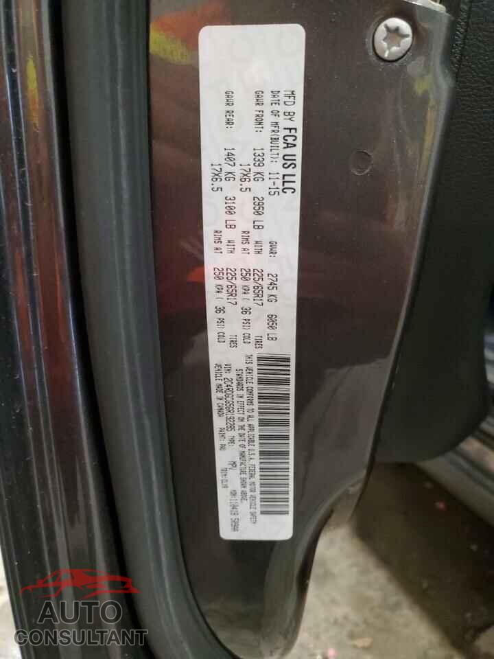 DODGE CARAVAN 2016 - 2C4RDGCG5GR192285