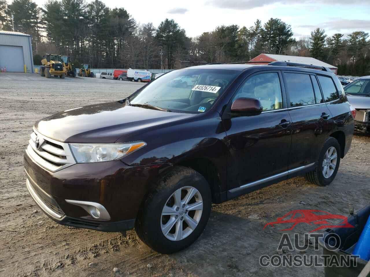 TOYOTA HIGHLANDER 2012 - 5TDBK3EH0CS163073