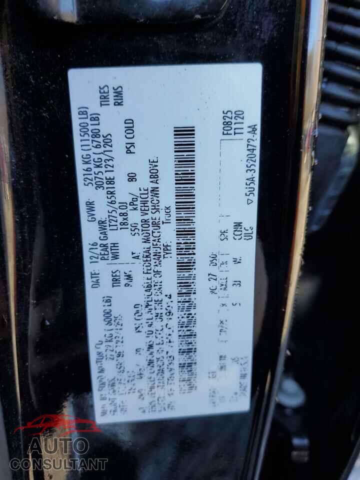 FORD F350 2017 - 1FT8W3BT7HEC19014