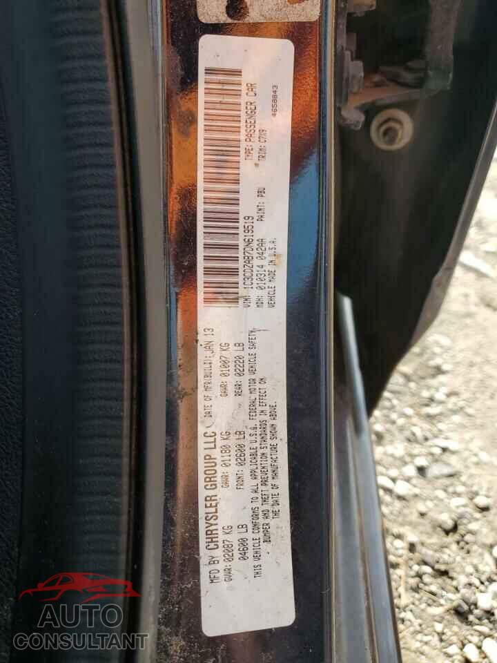 DODGE AVENGER 2013 - 1C3CDZAB7DN619519