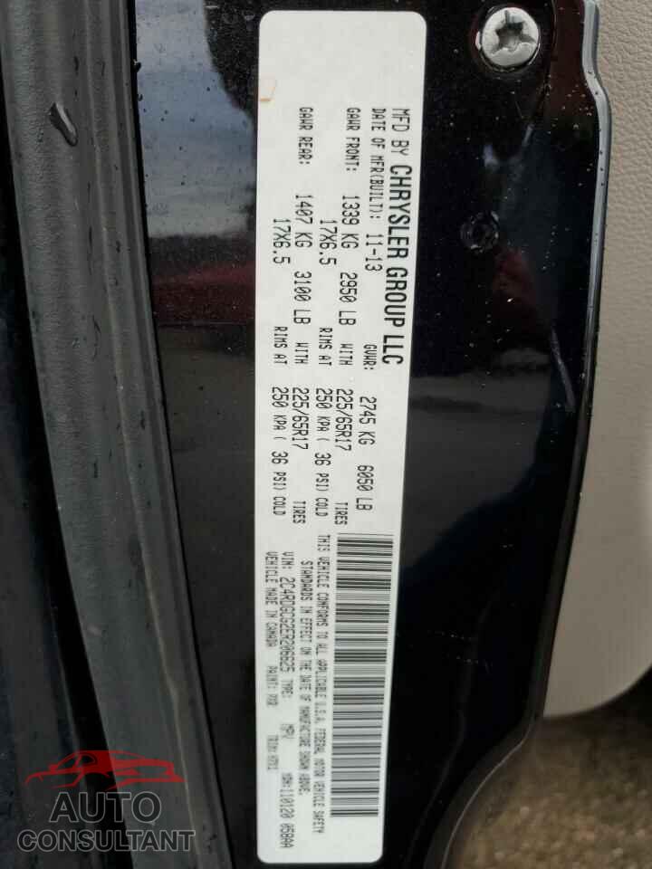 DODGE CARAVAN 2014 - 2C4RDGCG2ER206625