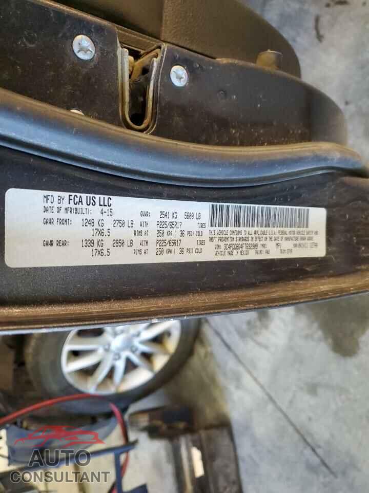 DODGE JOURNEY 2015 - 3C4PDDBG4FT692909