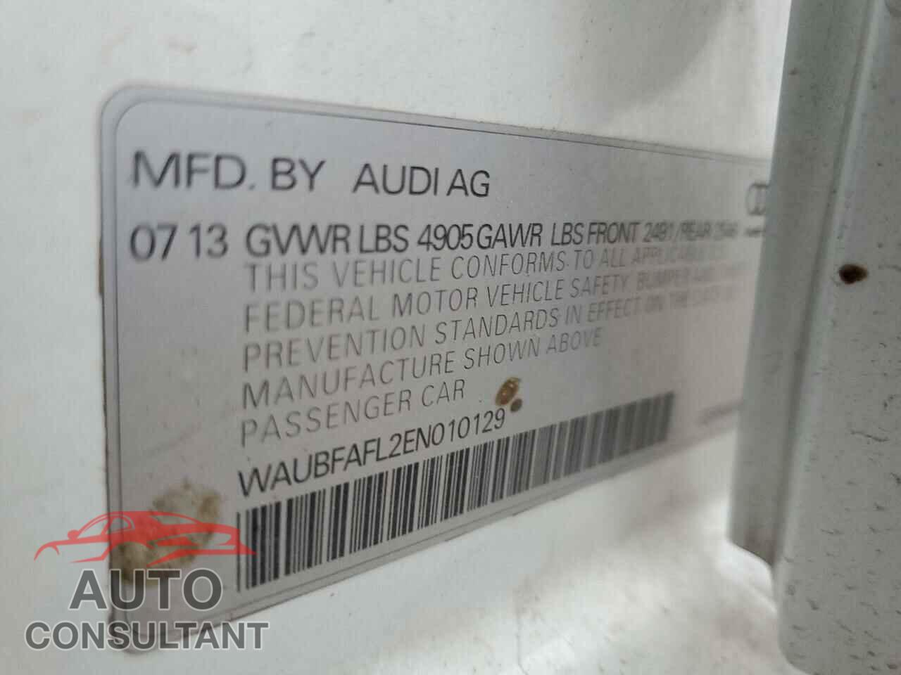 AUDI A4 2014 - WAUBFAFL2EN010129