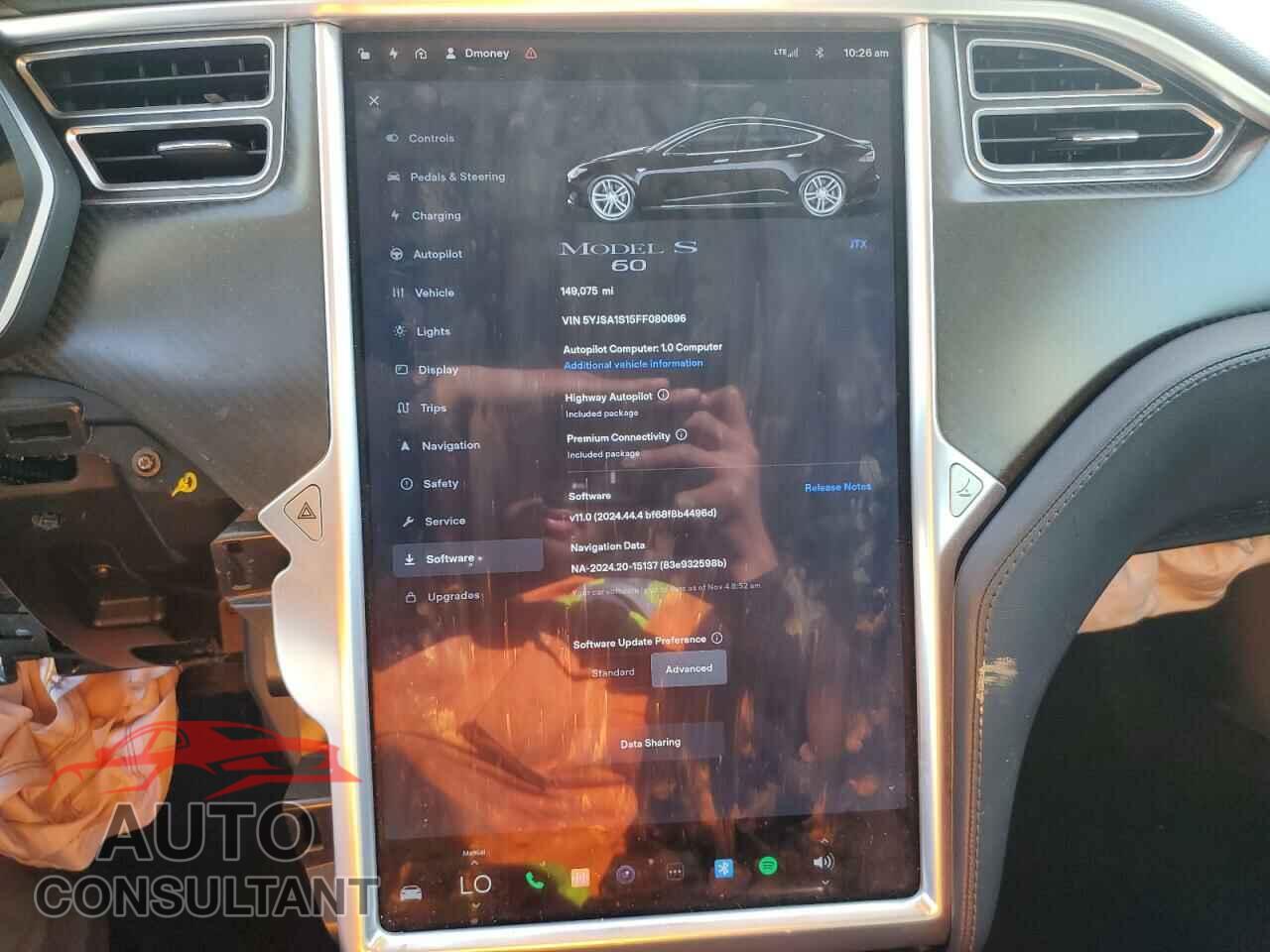 TESLA MODEL S 2015 - 5YJSA1S15FF080696