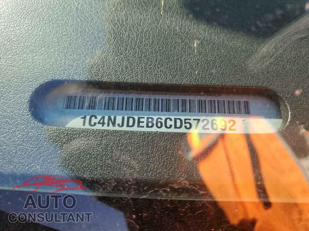 JEEP COMPASS 2012 - 1C4NJDEB6CD572692