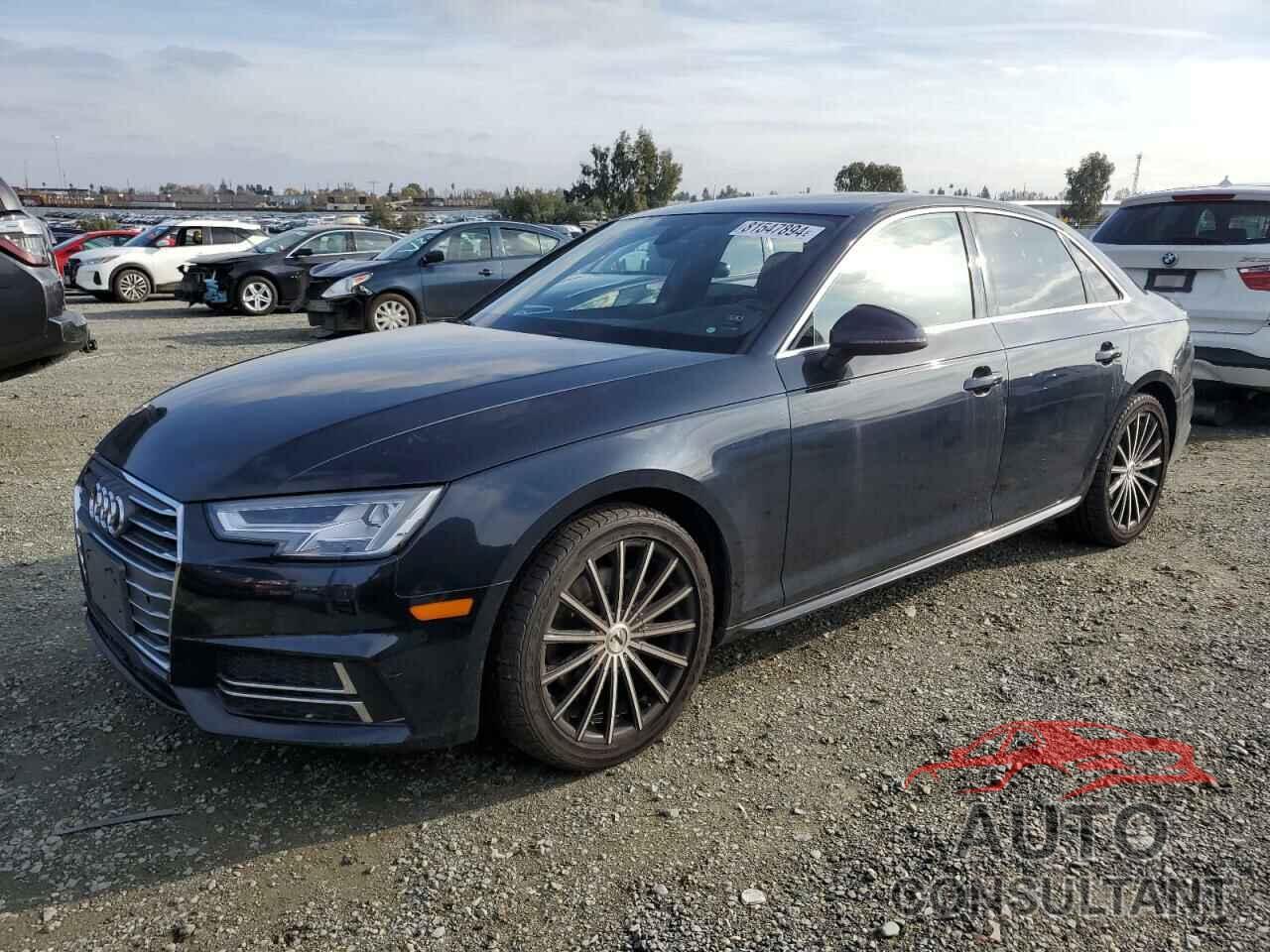 AUDI A4 2017 - WAULMAF48HA179554