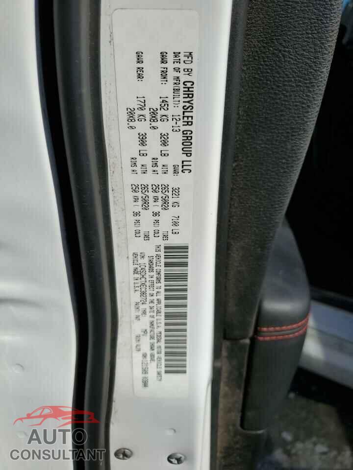 DODGE DURANGO 2014 - 1C4SDHCTXEC382724