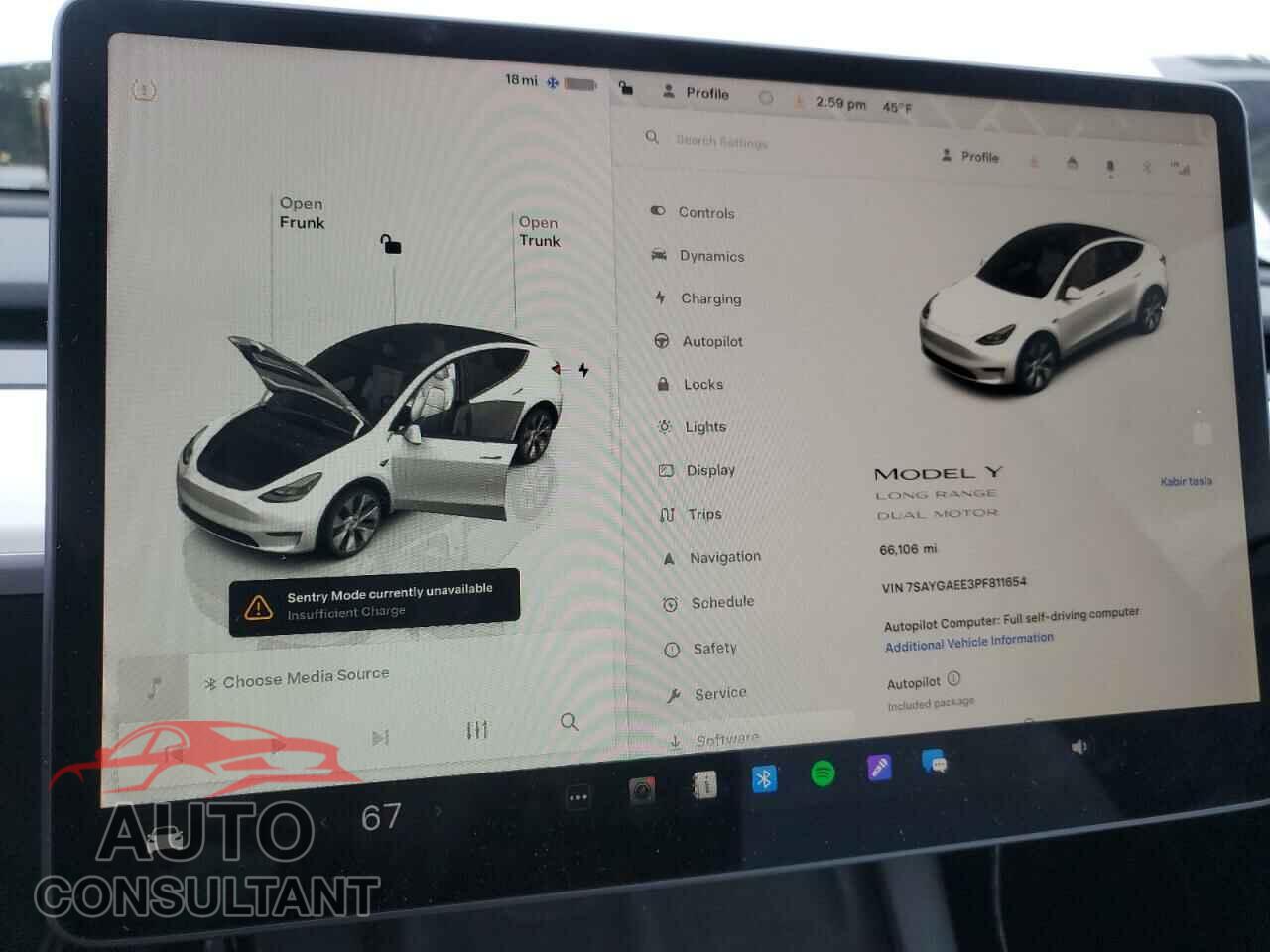 TESLA MODEL Y 2023 - 7SAYGAEE3PF811654