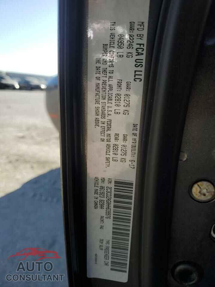 DODGE CHALLENGER 2017 - 2C3CDZAG0HH639976