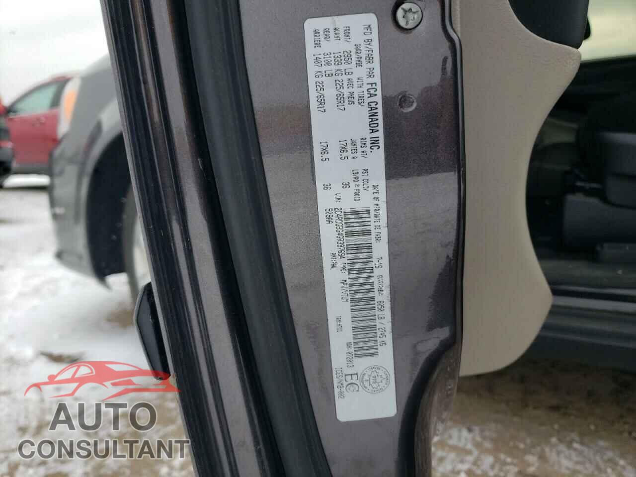 DODGE CARAVAN 2016 - 2C4RDGBG4GR397694