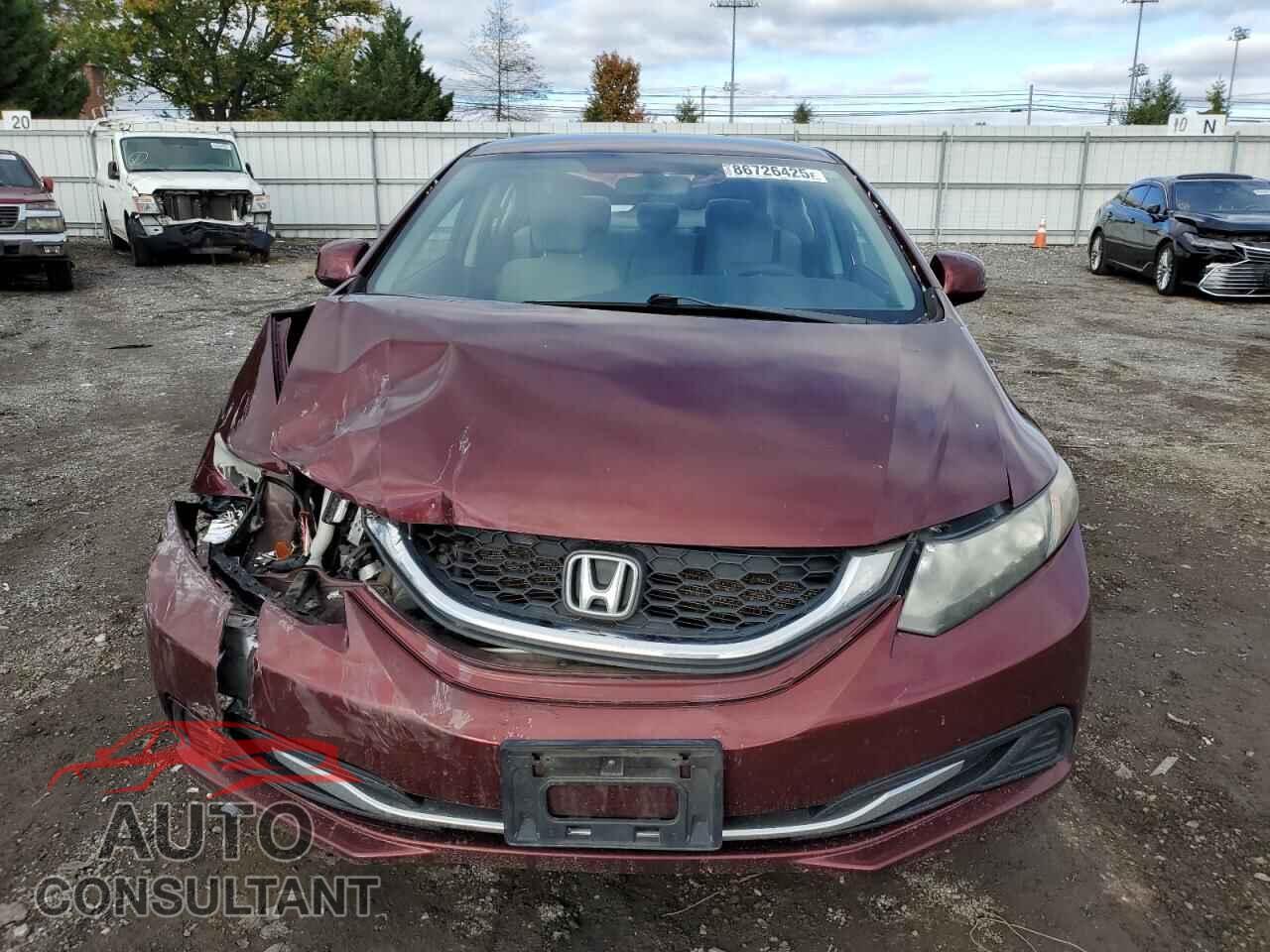 HONDA CIVIC 2013 - 19XFB2F59DE287452