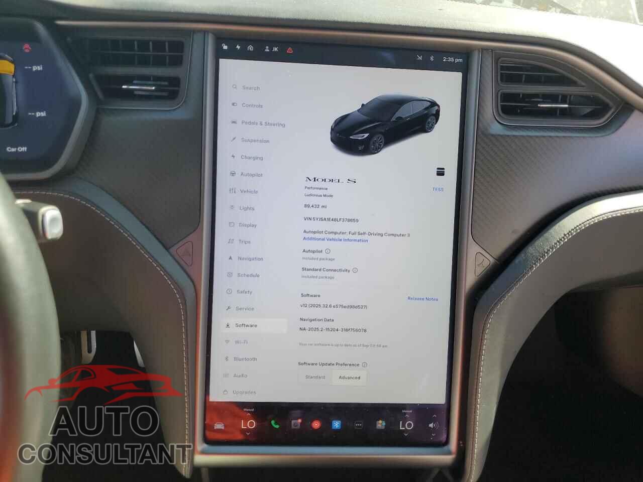 TESLA MODEL S 2020 - 5YJSA1E48LF378659