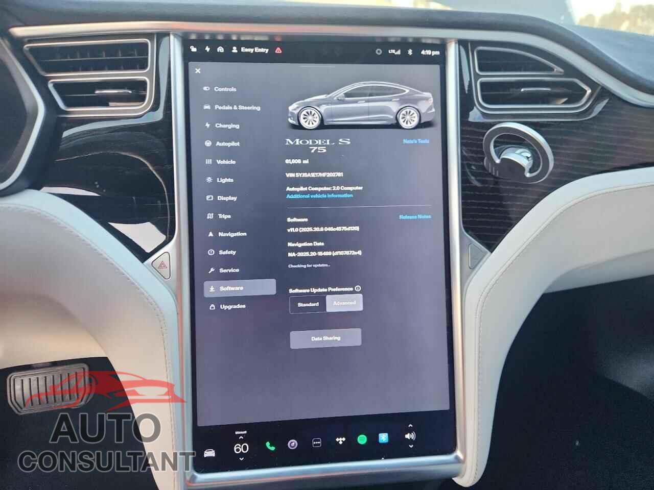 TESLA MODEL S 2017 - 5YJSA1E17HF202781