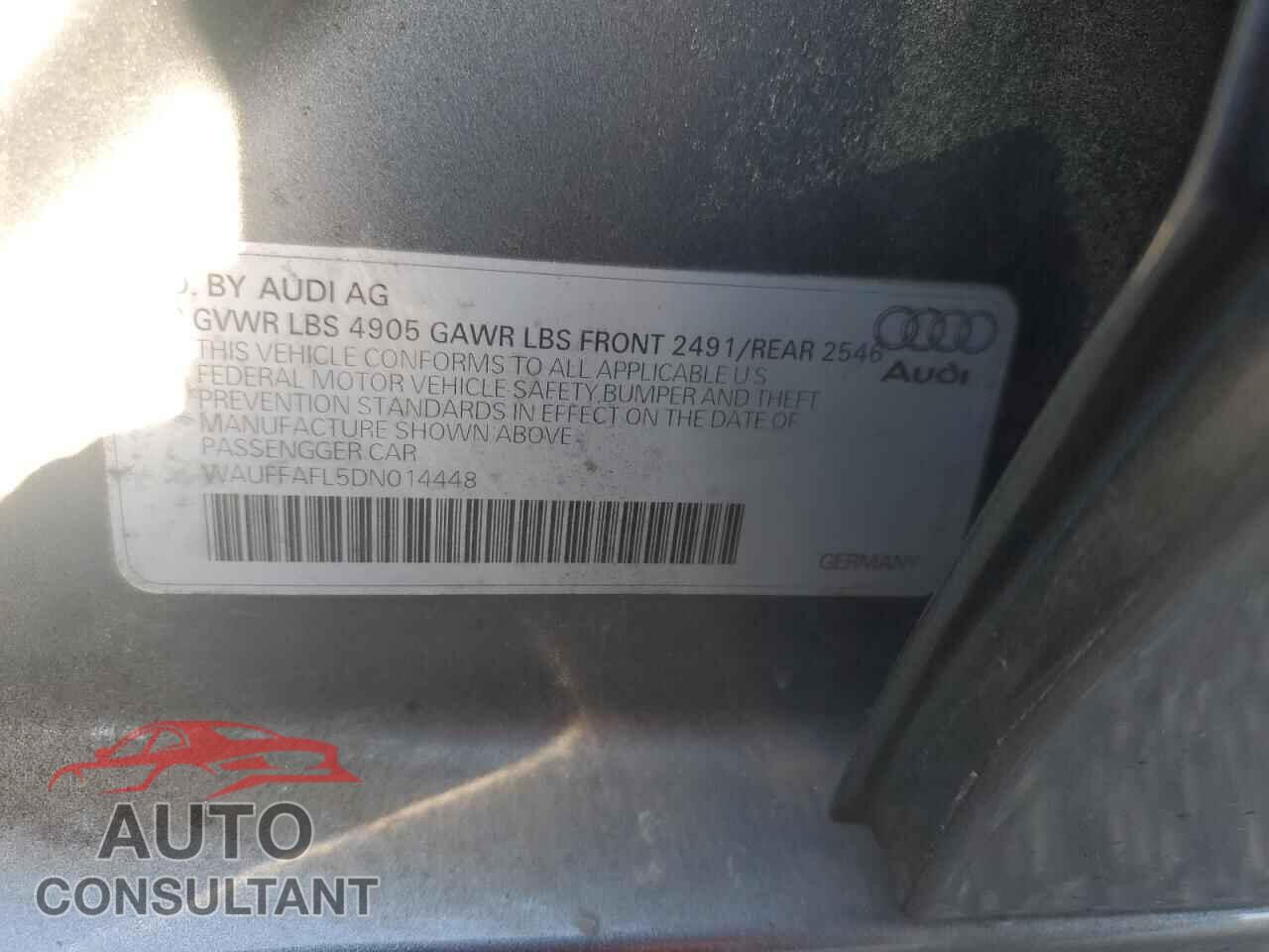 AUDI A4 2013 - WAUFFAFL5DN014448