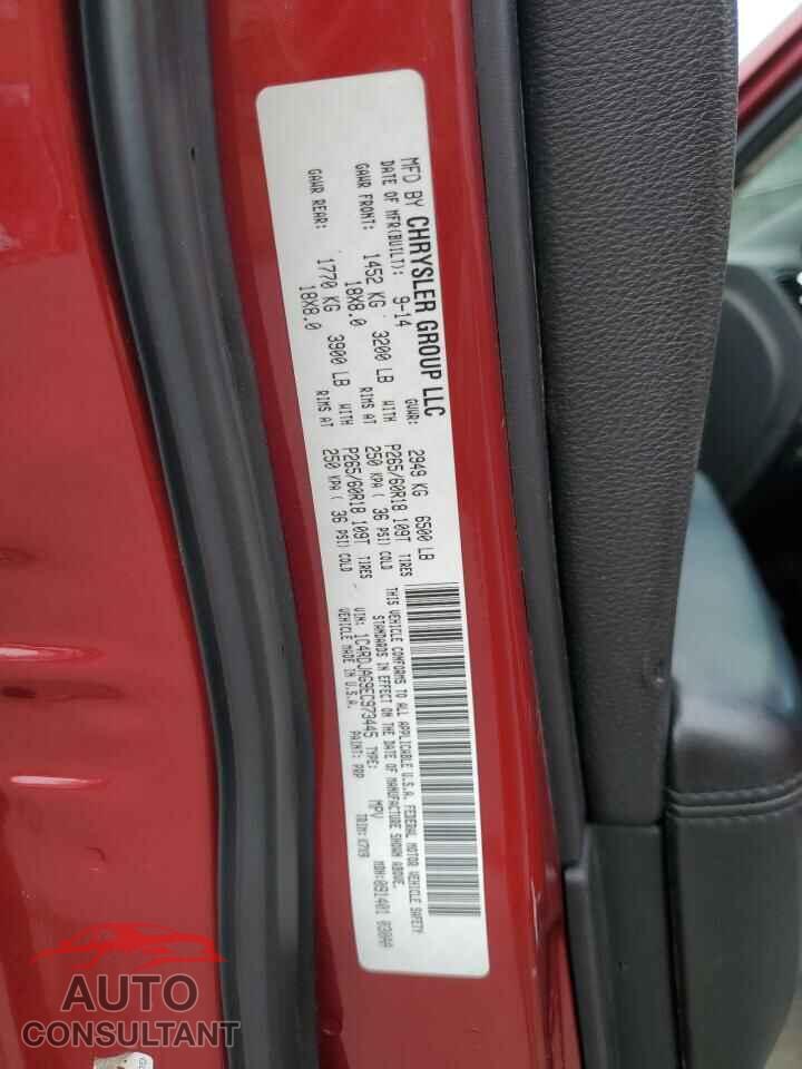 DODGE DURANGO 2014 - 1C4RDJAG9EC973445